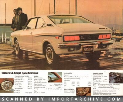 1973 Subaru Brochure Cover