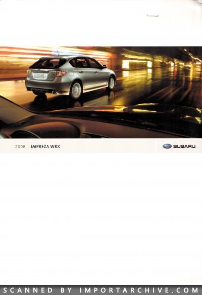2008 Subaru Brochure Cover