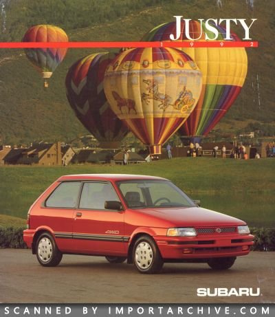 1992 Subaru Brochure Cover