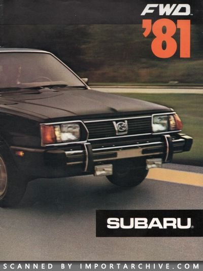 1981 Subaru Brochure Cover