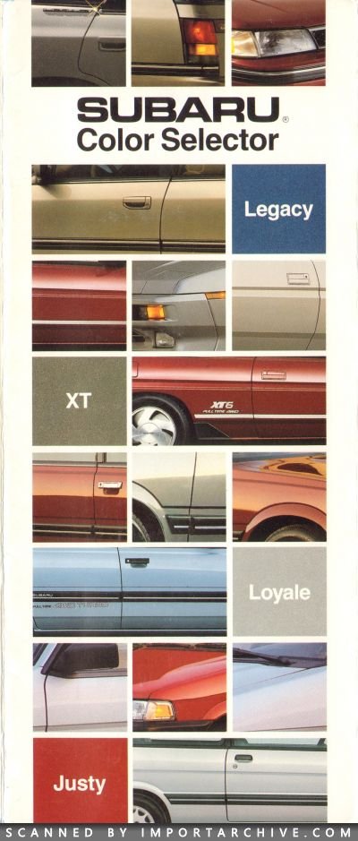 1990 Subaru Brochure Cover