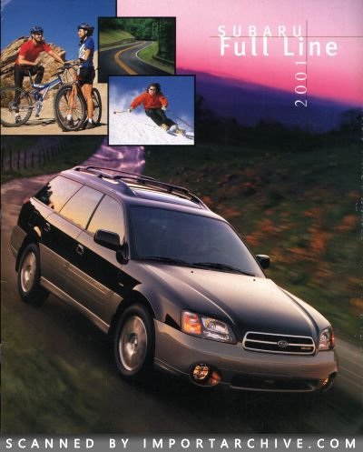 2001 Subaru Brochure Cover