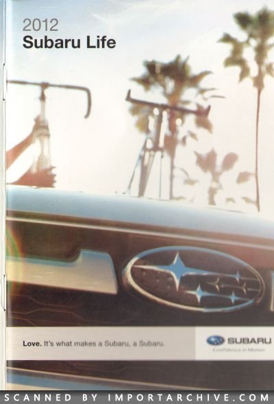 2012 Subaru Brochure Cover