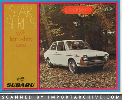 1971 Subaru Brochure Cover