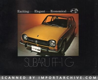 1972 Subaru Brochure Cover