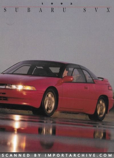 brochure 1992 Auto PKWs Autoprospekt Japan Asien Subaru SVX Prospekt 12 92 20 S 