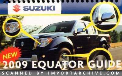 2009 Suzuki Brochure Cover