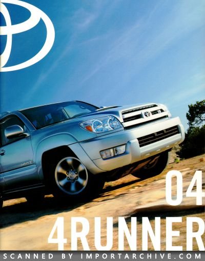 2004 Toyota Brochure Cover