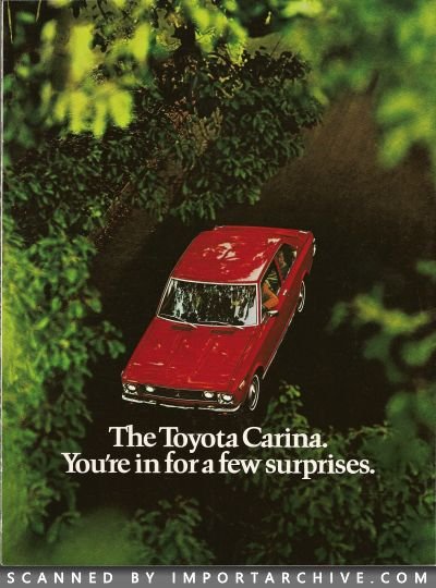 1972 Toyota Brochure Cover