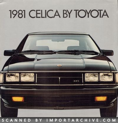 1981 Toyota Brochure Cover