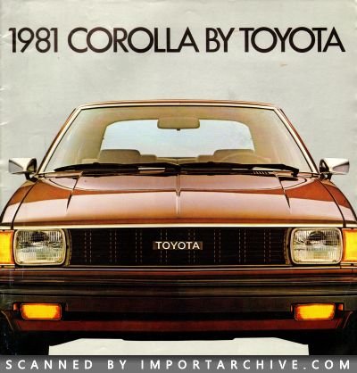 1981 Toyota Brochure Cover