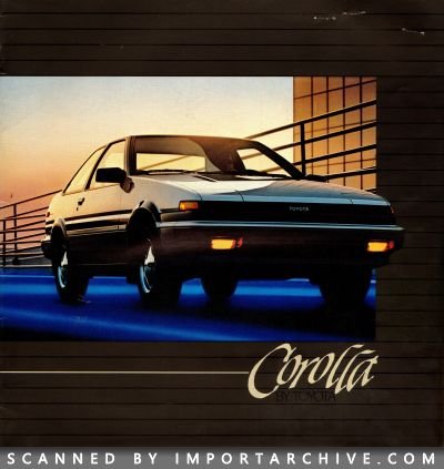 1984 Toyota Brochure Cover