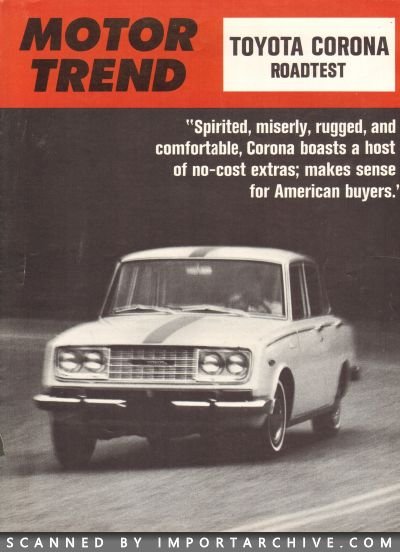 1966 Toyota Brochure Cover