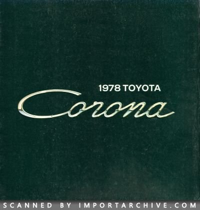 1978 Toyota Brochure Cover