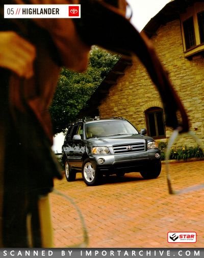 2005 Toyota Brochure Cover