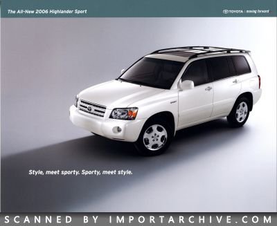 2006 Toyota Brochure Cover