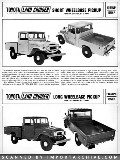 1965 Toyota Brochure Cover
