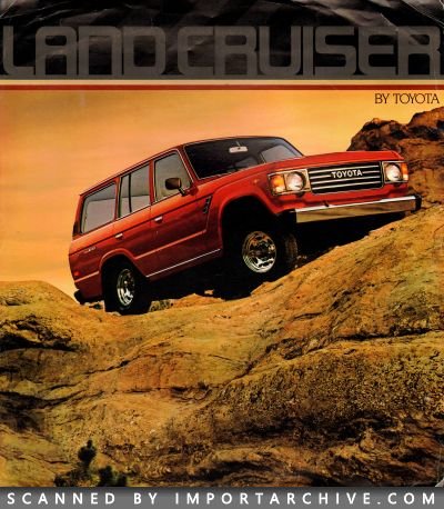 1985 Toyota Brochure Cover