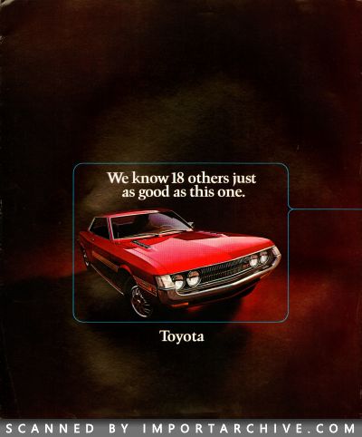 1972 Toyota Brochure Cover