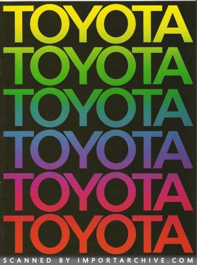 1973 Toyota Brochure Cover