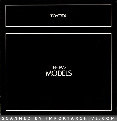 1977 Toyota Brochure Cover