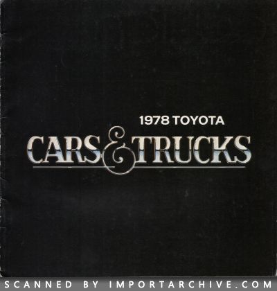 1978 Toyota Brochure Cover