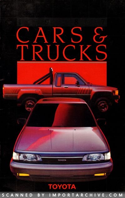 1987 Toyota Brochure Cover