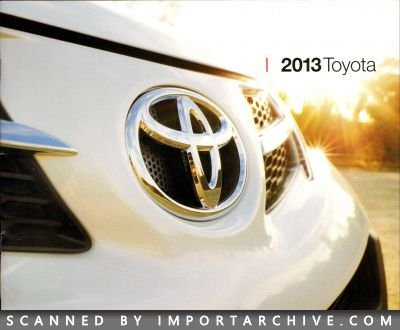 2013 Toyota Brochure Cover