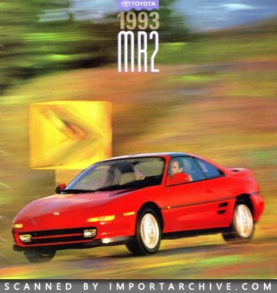 1993 Toyota Brochure Cover