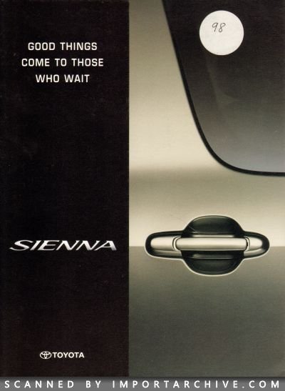 1998 Toyota Brochure Cover