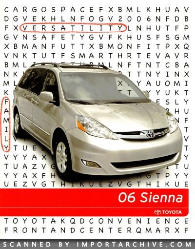 2006 Toyota Brochure Cover