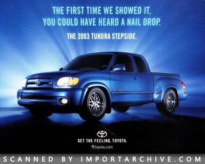2003 Toyota Brochure Cover