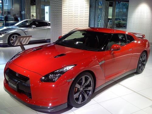 Photo of a 2009-2018 Nissan GT-R in Solid Red (paint color code A54
