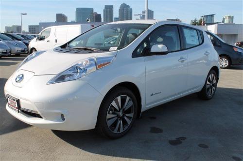 Photo Image Gallery & Touchup Paint: Nissan Leaf in Pearl White (QAB)