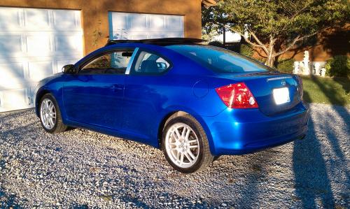 Photo Image Gallery & Touchup Paint: Scion TC in Blue Blitz Mica  (8Q1)  YEARS: 2006-2006
