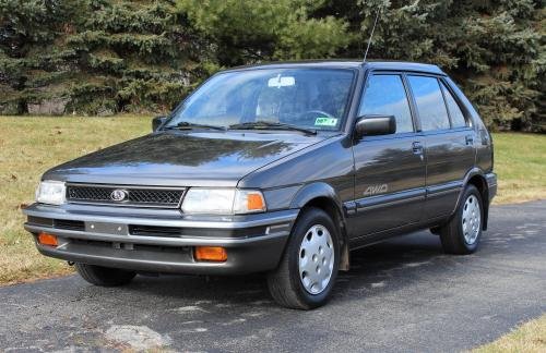 Photo of a 1991 Subaru Justy in Glance Gray Metallic (paint color code 016