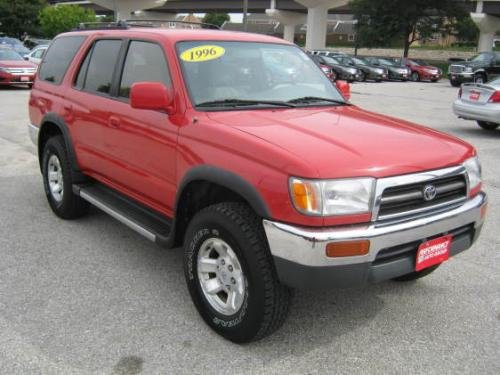 Photo of a 1996 Toyota 4Runner in Cardinal Red (paint color code 3H7