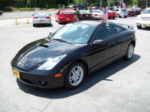 Photo Image Gallery & Touchup Paint: Toyota Celica in Black    (202)  YEARS: 2000-2005
