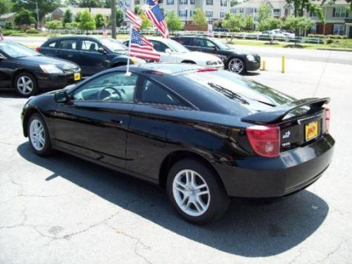 Photo Image Gallery & Touchup Paint: Toyota Celica in Black    (202)  YEARS: 2000-2005