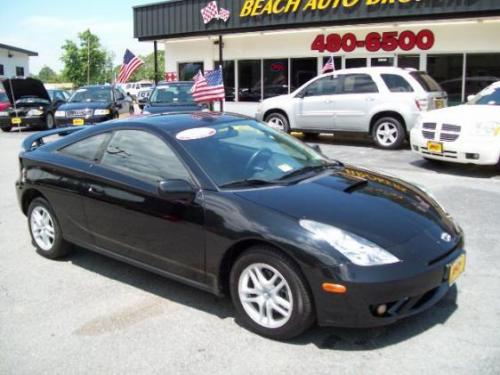 Photo Image Gallery & Touchup Paint: Toyota Celica in Black    (202)  YEARS: 2000-2005