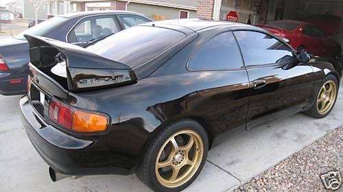 Photo Image Gallery & Touchup Paint: Toyota Celica in Black    (202)  YEARS: 1994-1999