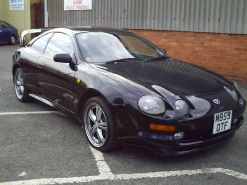 Photo Image Gallery & Touchup Paint: Toyota Celica in Black    (202)  YEARS: 1994-1999