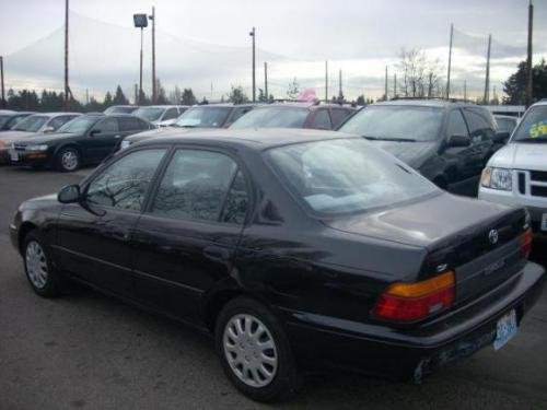 Photo of a 1993-1997 Toyota Corolla in Satin Black Metallic (paint color code 205