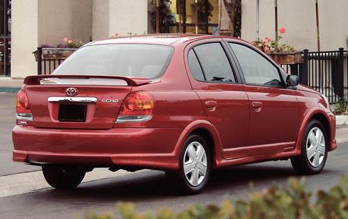 Photo Image Gallery & Touchup Paint: Toyota Echo in Impulse Red Pearl  (3P1)  YEARS: 2003-2005