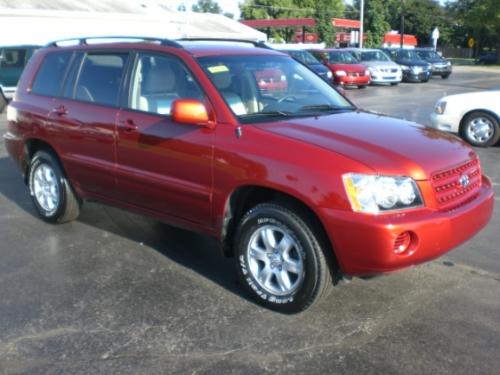 Photo Image Gallery & Touchup Paint: Toyota Highlander in Sundown Red Pearl  (3N8)  YEARS: 2001-2003