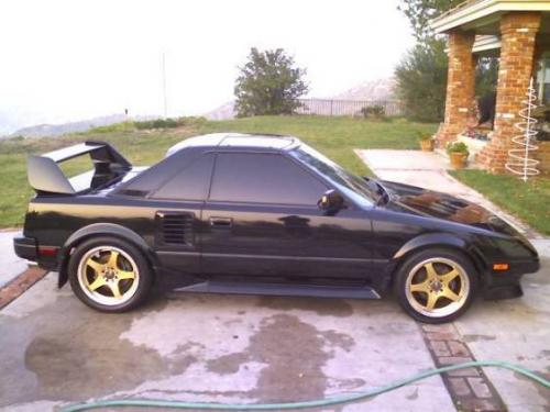 Photo Image Gallery & Touchup Paint: Toyota Mr2 in Black Metallic   (204)  YEARS: 1986-1988