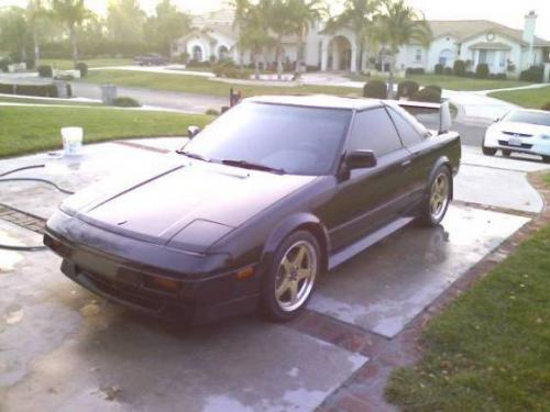 Photo Image Gallery & Touchup Paint: Toyota Mr2 in Black Metallic   (204)  YEARS: 1986-1988