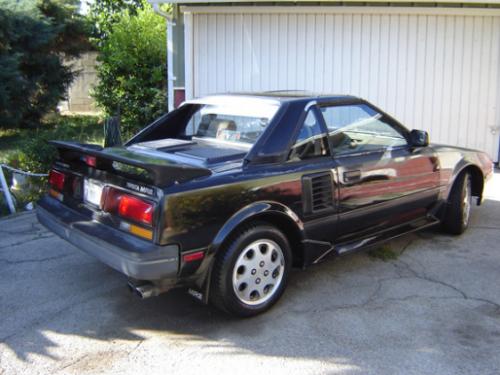 Photo Image Gallery & Touchup Paint: Toyota Mr2 in Black Metallic   (204)  YEARS: 1986-1988