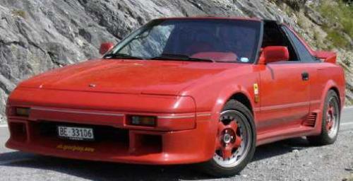 Photo Image Gallery & Touchup Paint: Toyota Mr2 in Super Red   (3E5)  YEARS: 1985-1989