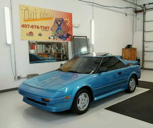 Photo Image Gallery & Touchup Paint: Toyota Mr2 in Light Blue Metallic  (8B8)  YEARS: 1985-1986